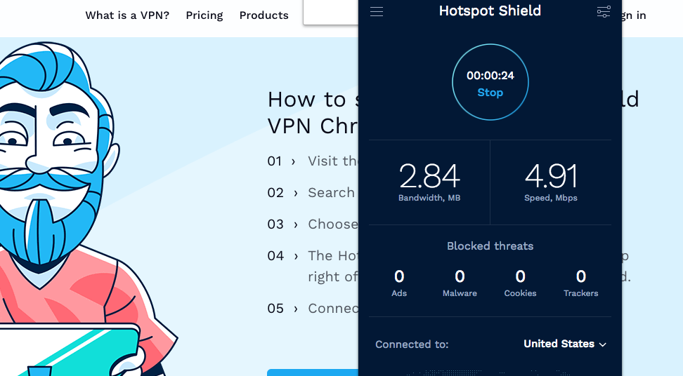 Hotspot Shield Chrome Eklentisi