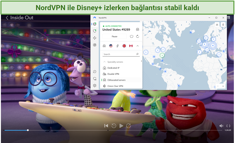 NordVPN ile Disney+ izlerken