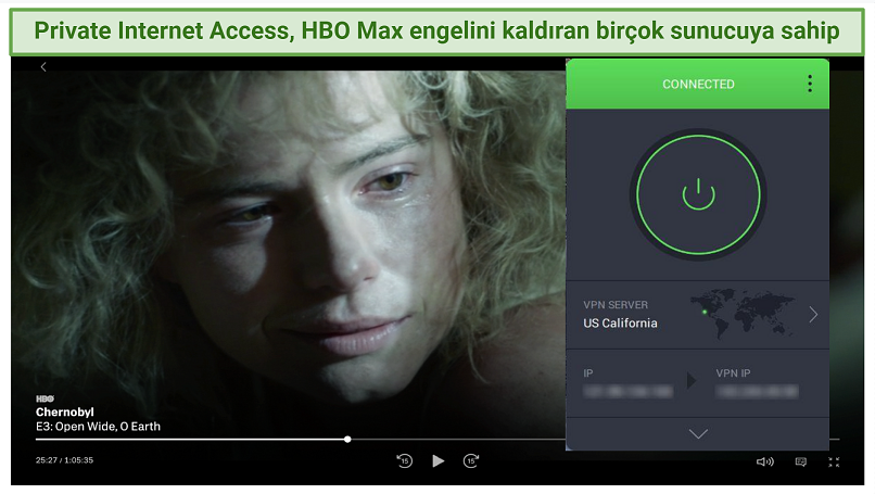Graphic showing HBO Max with PIA
